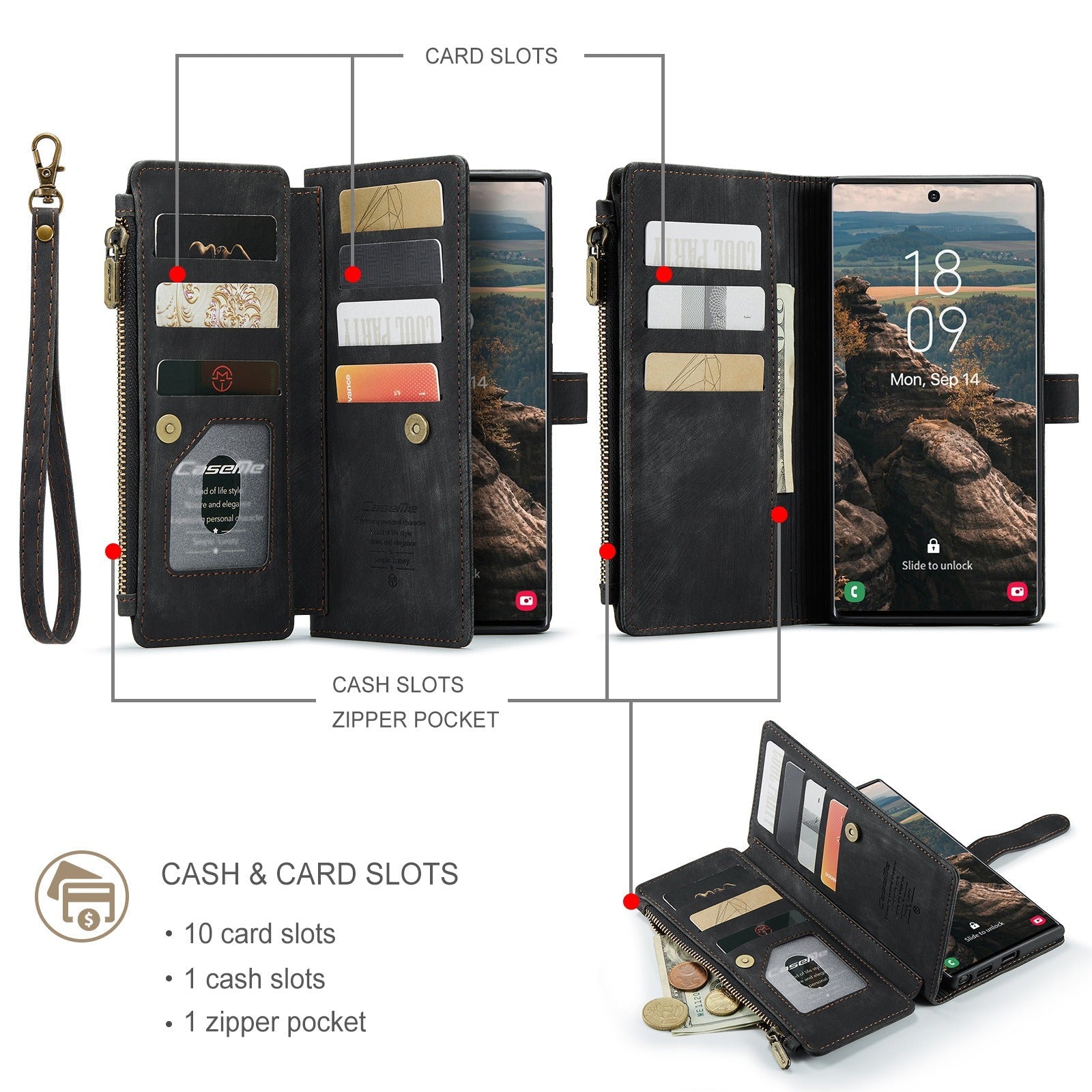 Premium Wallet Case for iPhone X to iPhone 14-Everyone's Marketplace