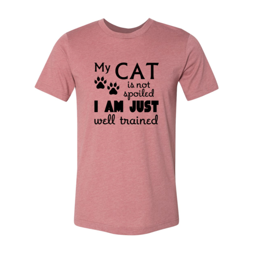 DT0175 My Cat Is Not Spoiled Shirt-Everyone's Marketplace