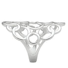 3W170 - Rhodium Brass Ring with No Stone-Everyone's Marketplace