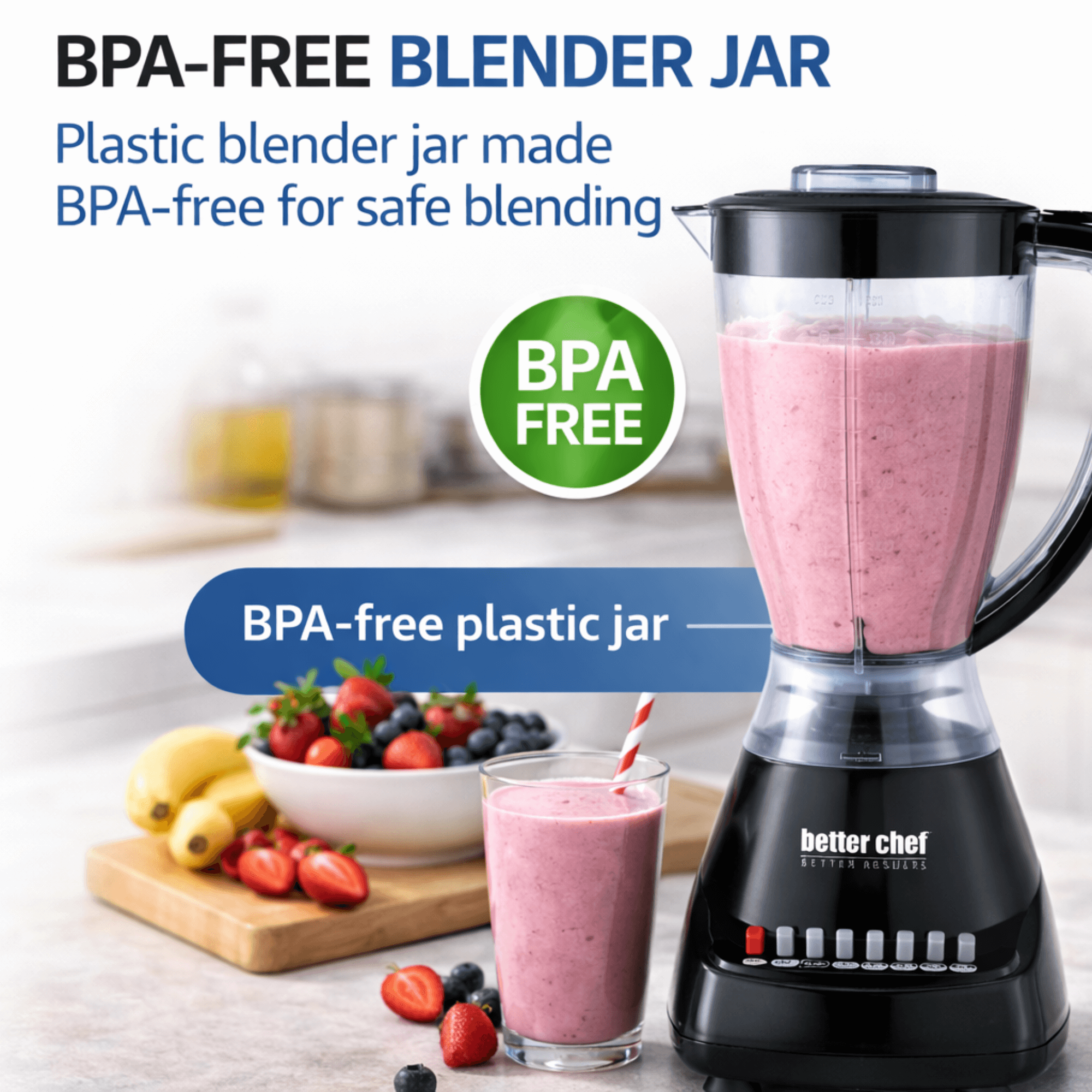 Better Chef 10-Speed 400W Plastic Jar Blender-Everyone's Marketplace