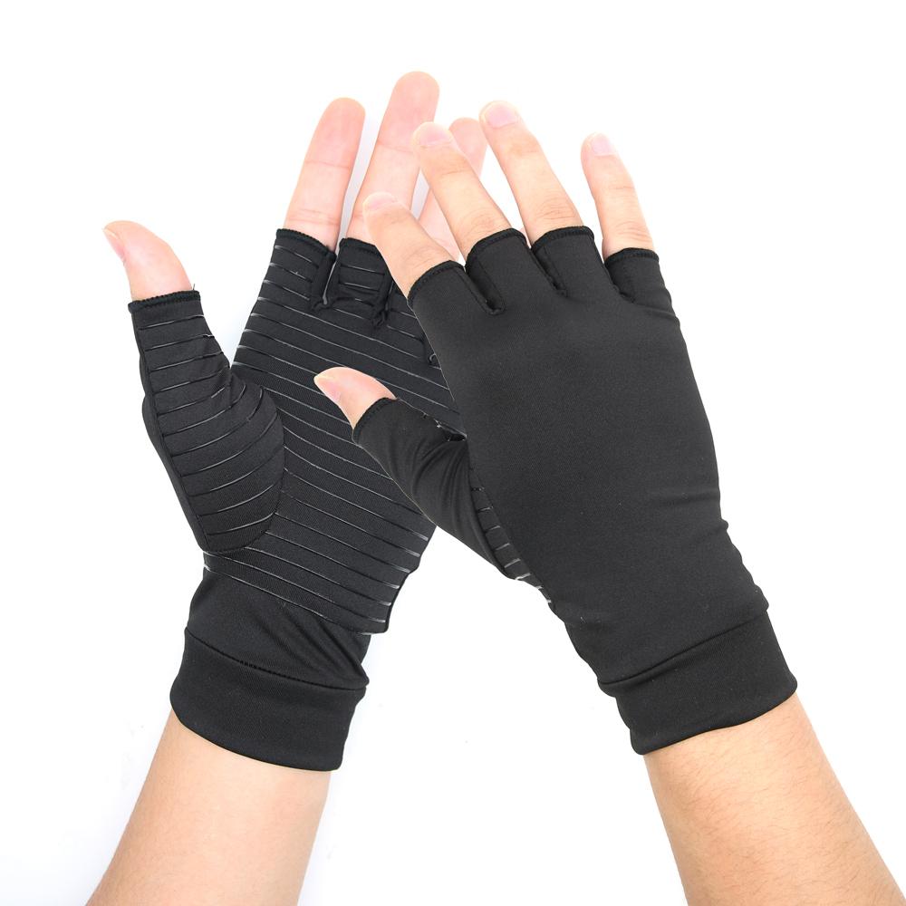 Compression Arthritis Glove Unisex Joint Pain Relief Half Finger Brace-Everyone's Marketplace