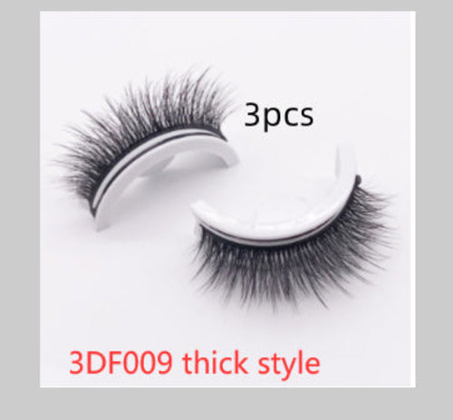 Reusable 3D Mink Lashes Natural False Eyelashes Self Adhesive Fake-Everyone's Marketplace