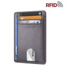 Mens Leather Slim Wallet Credit Card Holder RFID Blocking Pocket ID-Everyone's Marketplace