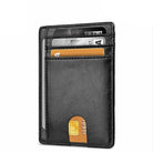 Mens Leather Slim Wallet Credit Card Holder RFID Blocking Pocket ID-Everyone's Marketplace