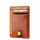 Mens Leather Slim Wallet Credit Card Holder RFID Blocking Pocket ID-Everyone's Marketplace