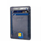 Mens Leather Slim Wallet Credit Card Holder RFID Blocking Pocket ID-Everyone's Marketplace