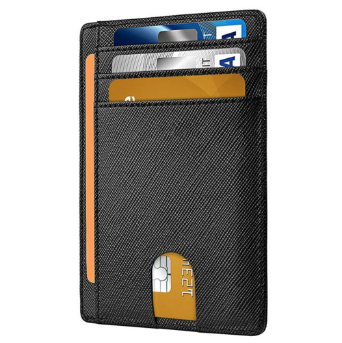 Mens Leather Slim Wallet Credit Card Holder RFID Blocking Pocket ID-Everyone's Marketplace