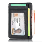 Mens Leather Slim Wallet Credit Card Holder RFID Blocking Pocket ID-Everyone's Marketplace