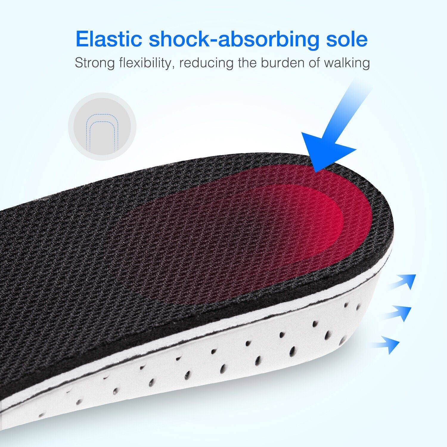 Men Women Invisible Height Increase Insoles Heel Lift Taller Shoe-Everyone's Marketplace