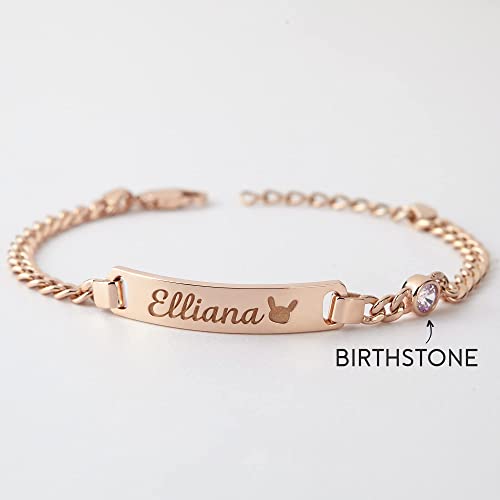 Baby Bracelet, Kid Birthday Gift, Name Bracelet Kid, Toddler Bracelet-Everyone's Marketplace