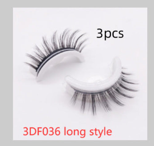 Reusable 3D Mink Lashes Natural False Eyelashes Self Adhesive Fake-Everyone's Marketplace