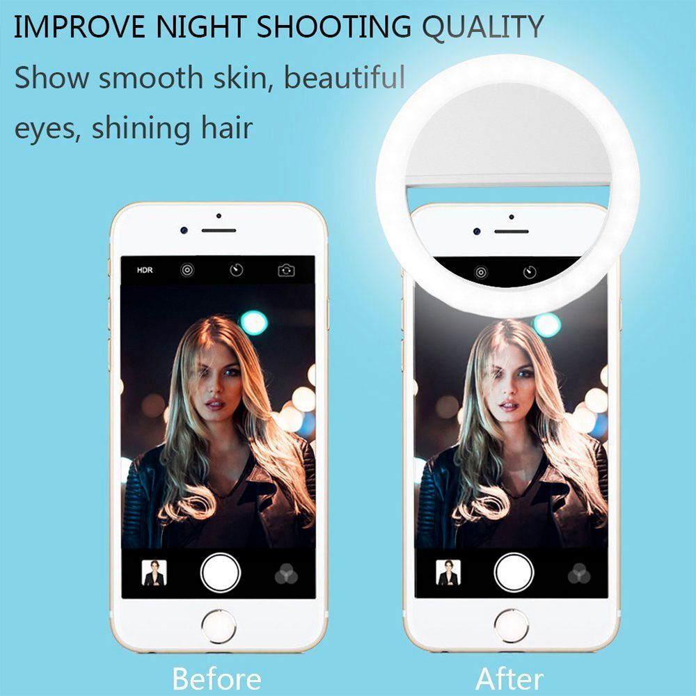 Portable Selfie Ring Clip On for Mobile Phone-Everyone's Marketplace