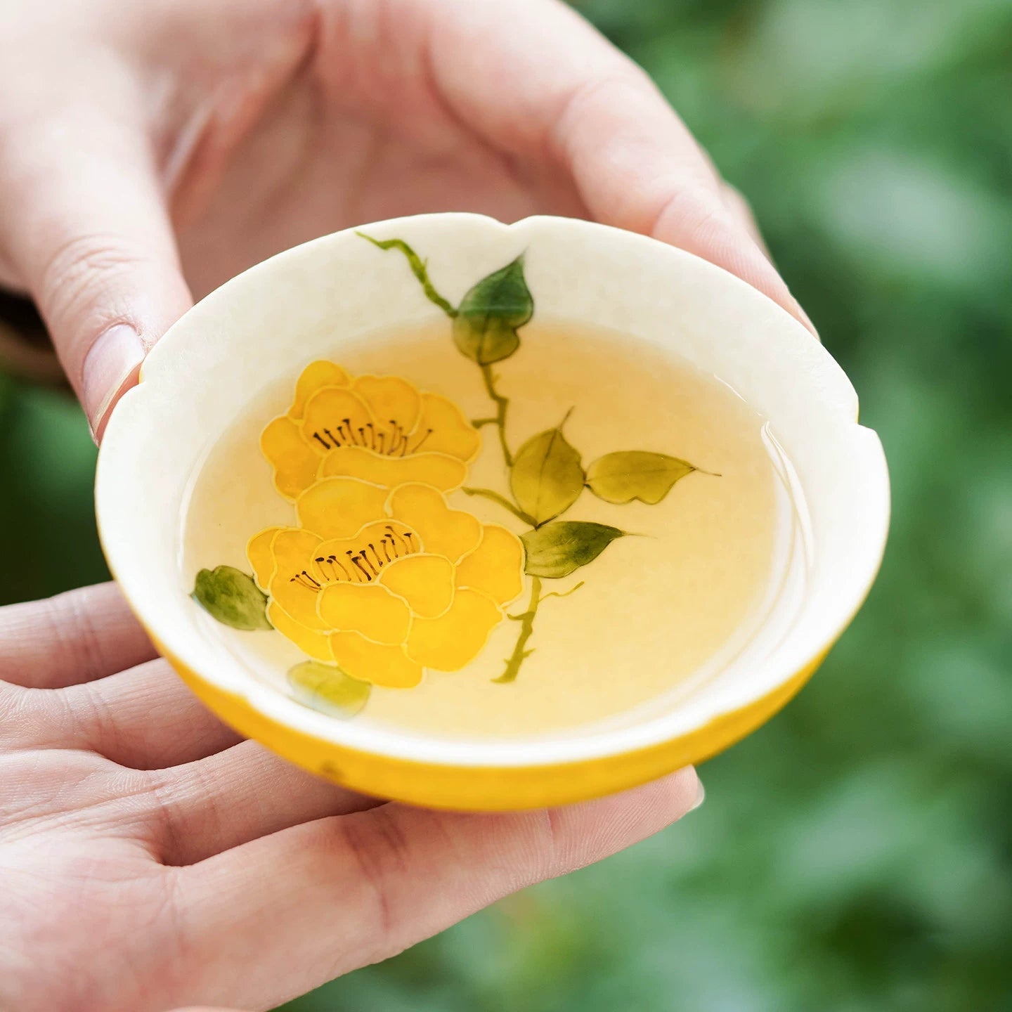 Imperial Blossom Hand-Painted Porcelain Tea Cup – Heritage Series-Everyone's Marketplace