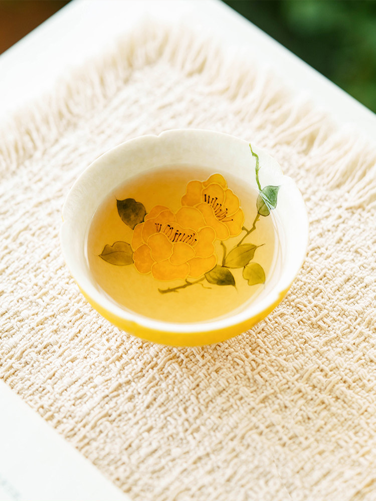 Imperial Blossom Hand-Painted Porcelain Tea Cup – Heritage Series-Everyone's Marketplace