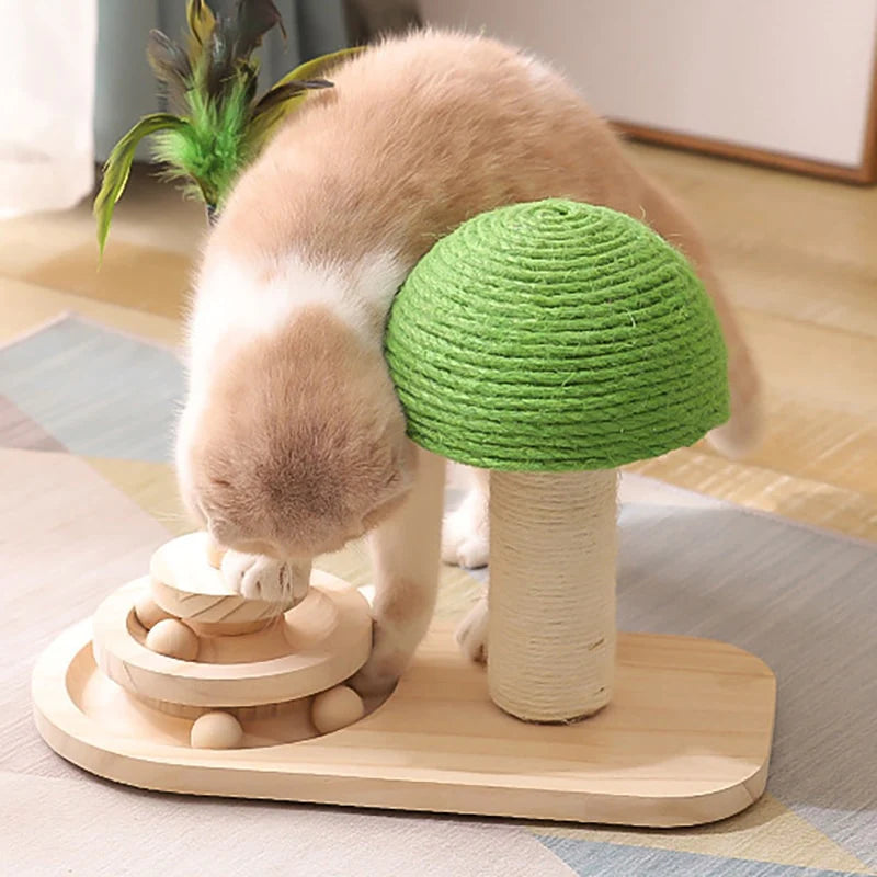 Pet Tree Scratching Post with Toy-Everyone's Marketplace