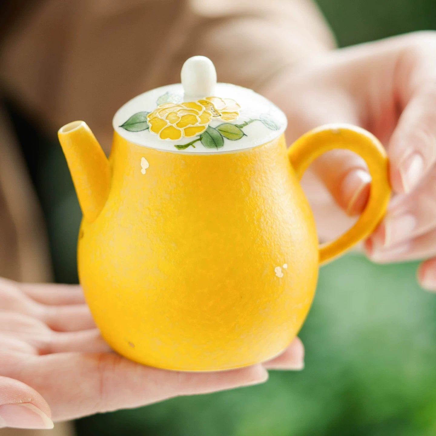 Imperial Blossom Hand-Painted Porcelain Teapot – Heritage Series-Everyone's Marketplace