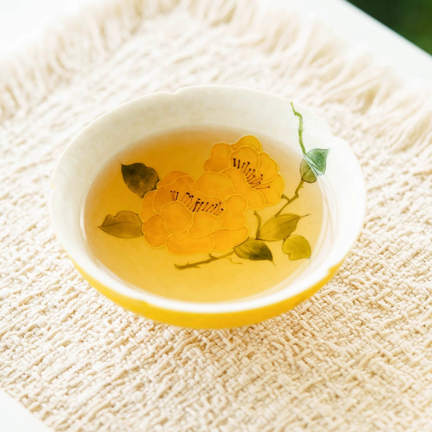 Imperial Blossom Hand-Painted Porcelain Tea Cup – Heritage Series-Everyone's Marketplace