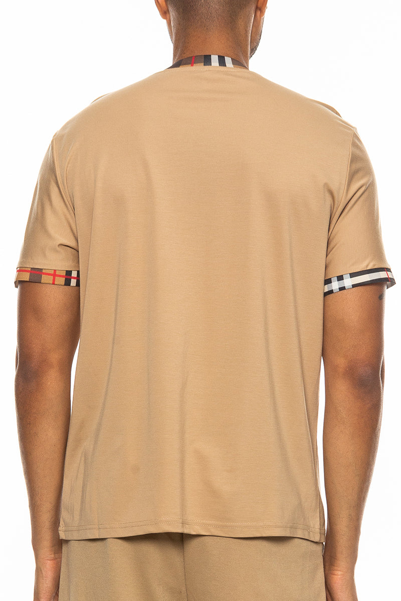 Checkered Detail Polo-Everyone's Marketplace