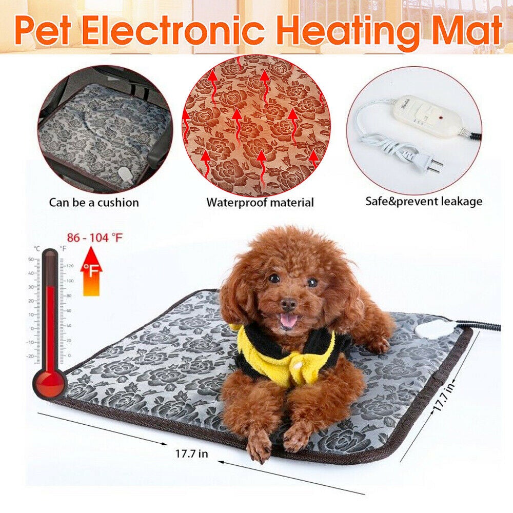 Thermal Heating Waterproof Bed Pad for Pets with Adjustable-Everyone's Marketplace