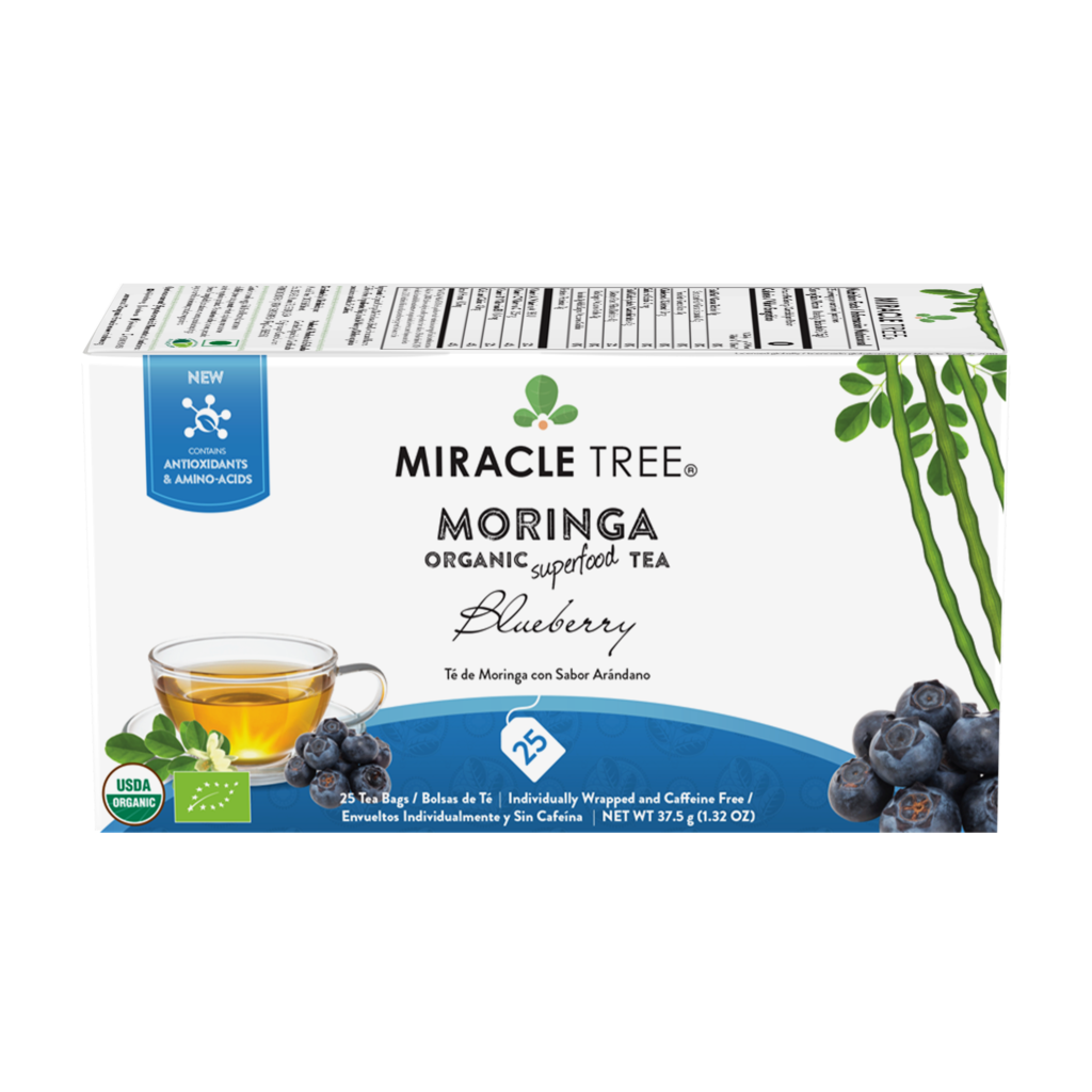Miracle Tree's Organic Moringa Tea, Blueberry-Everyone's Marketplace