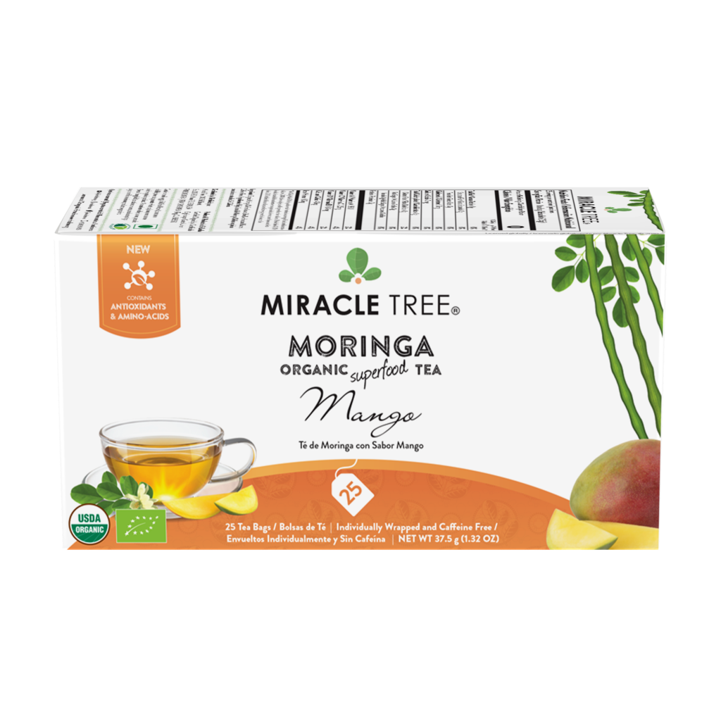 Miracle Tree's Organic Moringa Tea, Mango-Everyone's Marketplace