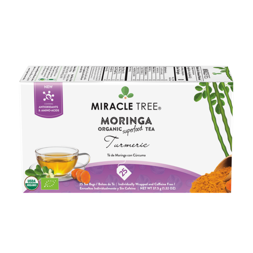 Miracle Tree's Organic Moringa Tea, Turmeric-Everyone's Marketplace