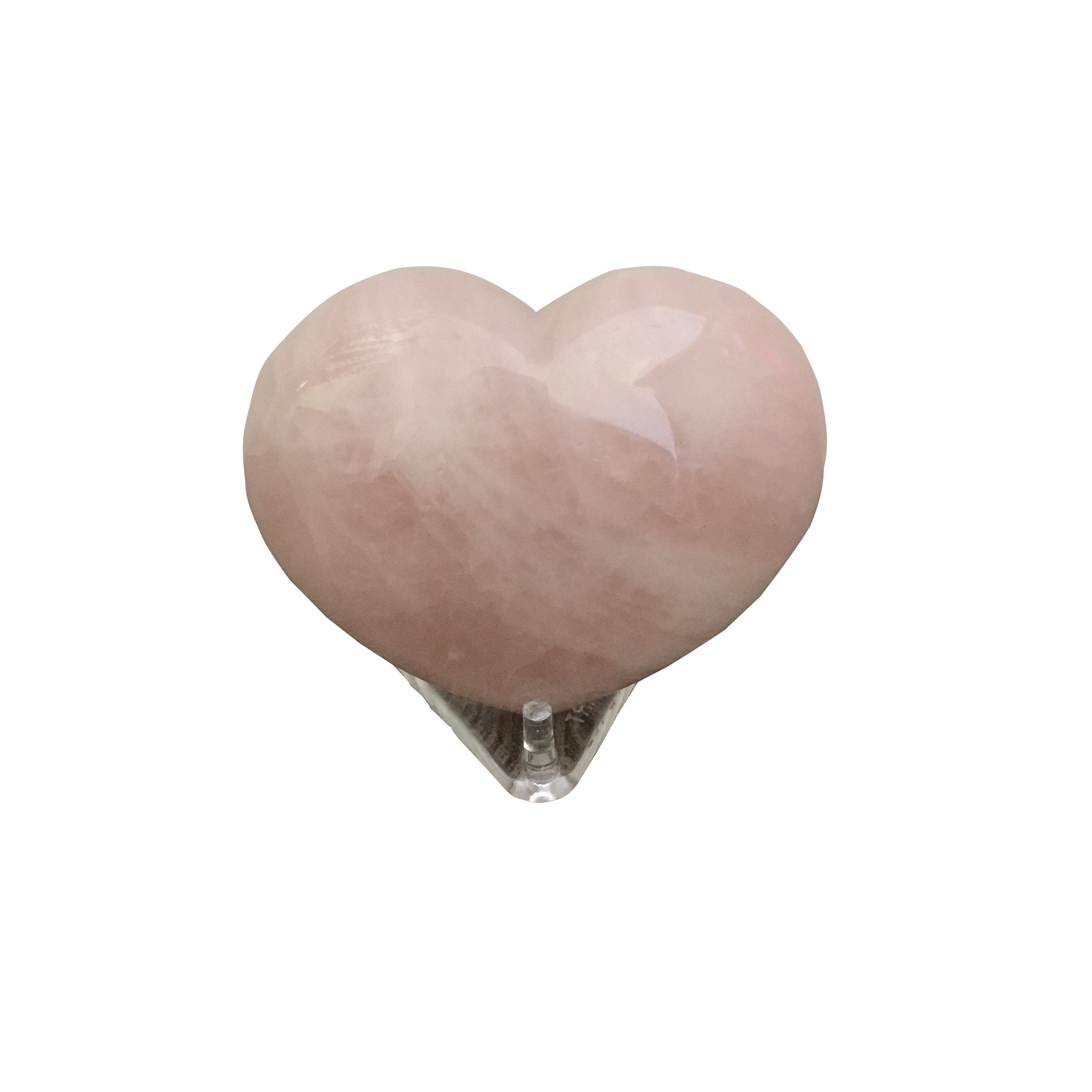 Rose Quartz Heart Stone-Everyone's Marketplace