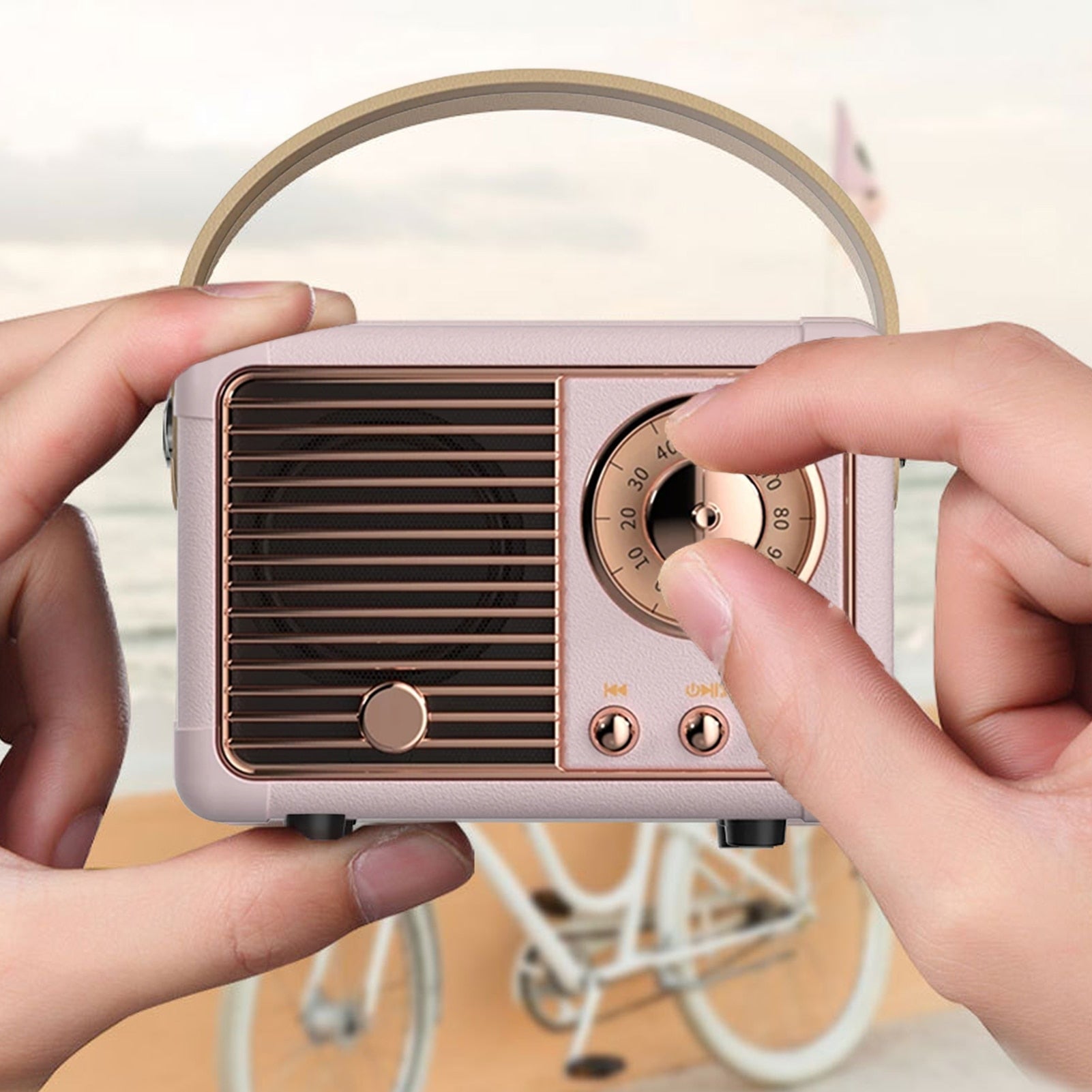 Bluetooth Compact Retro Speakers with Radio-Everyone's Marketplace
