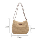 Casual Summer Shoulder Straw Bag-Everyone's Marketplace