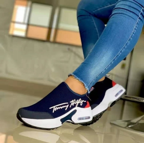 Casual Breathable Wedges Ladies Walking Sneakers Flat Women Shoes-Everyone's Marketplace