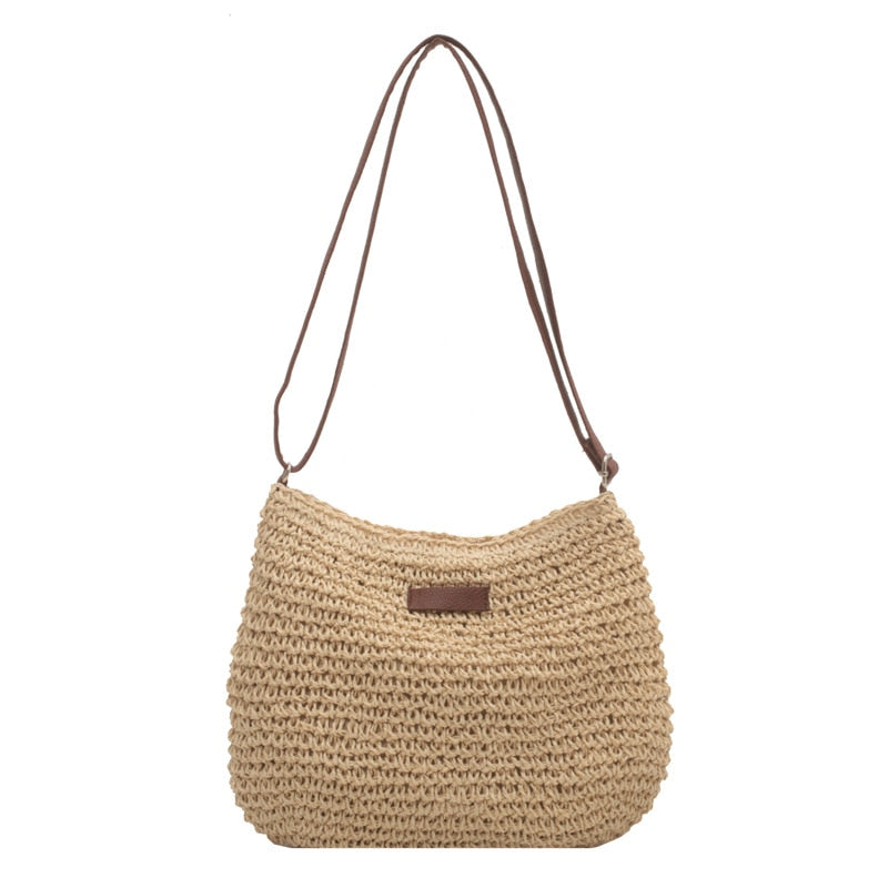 Casual Summer Shoulder Straw Bag-Everyone's Marketplace