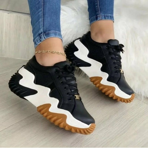 Summer Women's Sneakers Thick Bottom Canvas Casual Shoes-Everyone's Marketplace