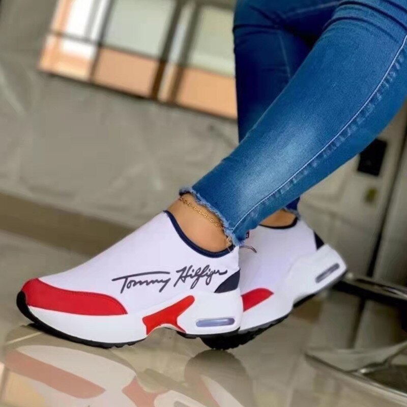 Casual Breathable Wedges Ladies Walking Sneakers Flat Women Shoes-Everyone's Marketplace