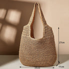 Summer Shoulder Straw Tote-Everyone's Marketplace