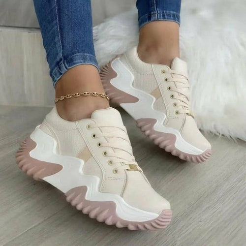Summer Women's Sneakers Thick Bottom Canvas Casual Shoes-Everyone's Marketplace