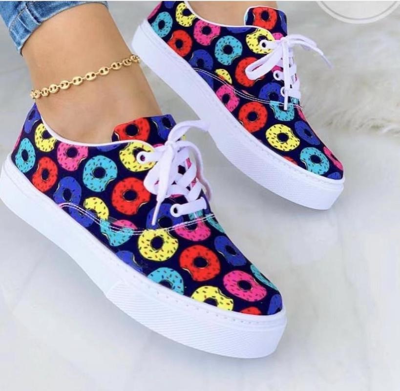 2022 Fashion Graffiti Women Sneakers Trainers Shoes-Everyone's Marketplace