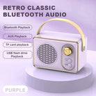 Retro Mini Wireless Bluetooth Speaker with Knob Adjustment-Everyone's Marketplace