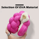 Non-slip Warm Cotton Bubble Home Slides Yellow/Pink/Black/Blue/Beige-Everyone's Marketplace