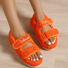 Casual Thick Bottom Women Sandals Blue/Orange/Black/Green-Everyone's Marketplace