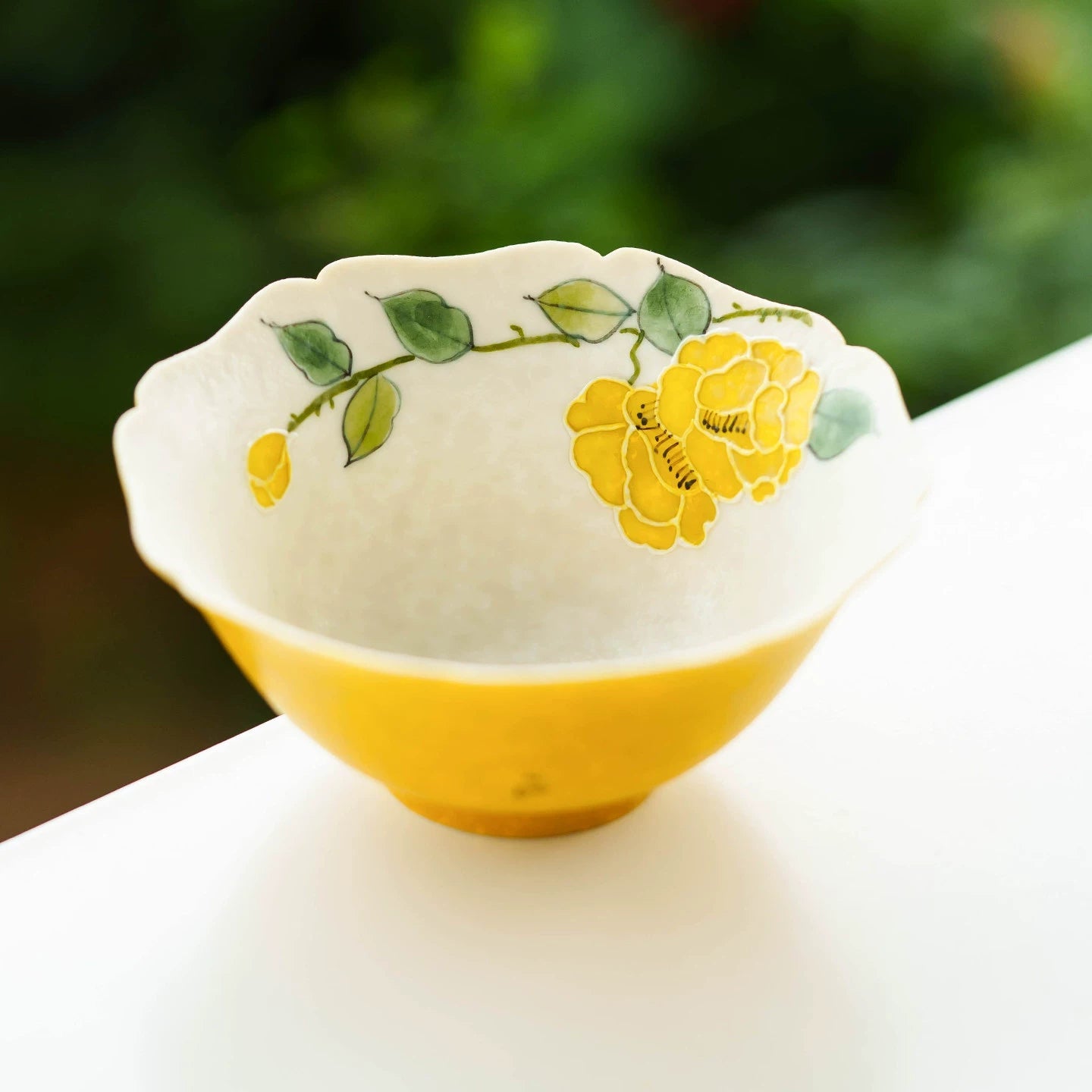 Imperial Blossom Hand-Painted Porcelain Tea Cup – Lingban Petal-Everyone's Marketplace