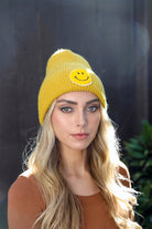 Smiley Face Ribbed Beanie 🙂-Everyone's Marketplace