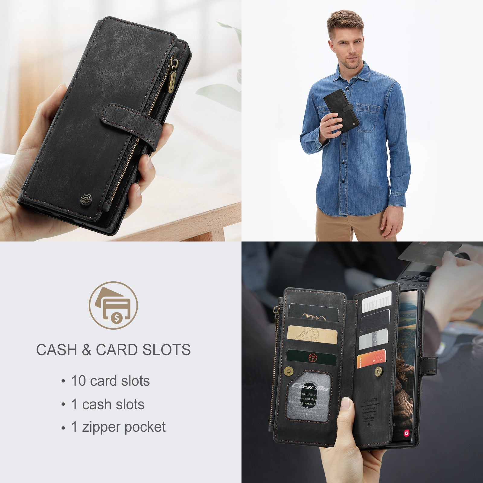 Premium Wallet Case for iPhone X to iPhone 14-Everyone's Marketplace