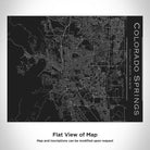 Colorado Springs - Colorado Map Bottle with Bamboo Top in Matte Black-Everyone's Marketplace