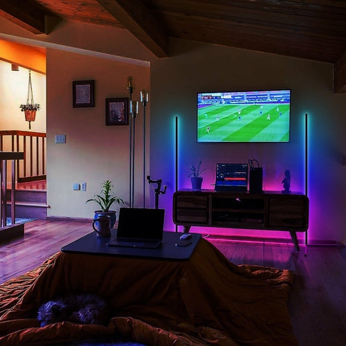 RGB LED Corner Floor Lamps-Everyone's Marketplace