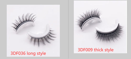 Reusable 3D Mink Lashes Natural False Eyelashes Self Adhesive Fake-Everyone's Marketplace