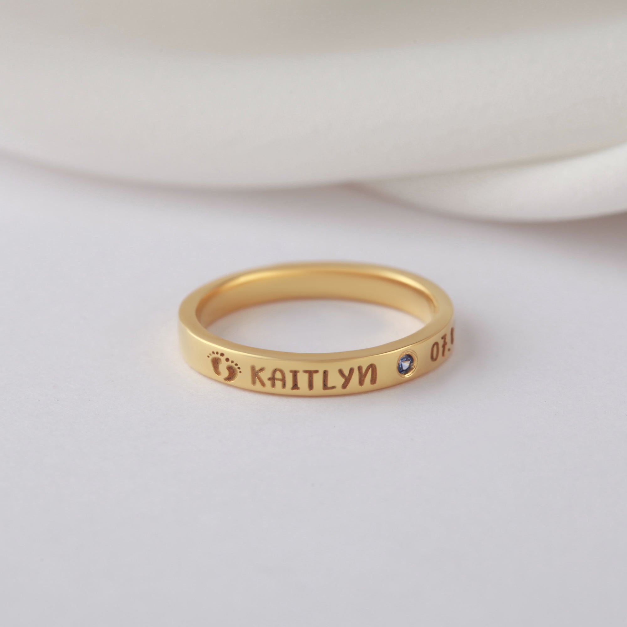 New Mom Ring, First Time Mother Gift, Baby Name Ring-Everyone's Marketplace