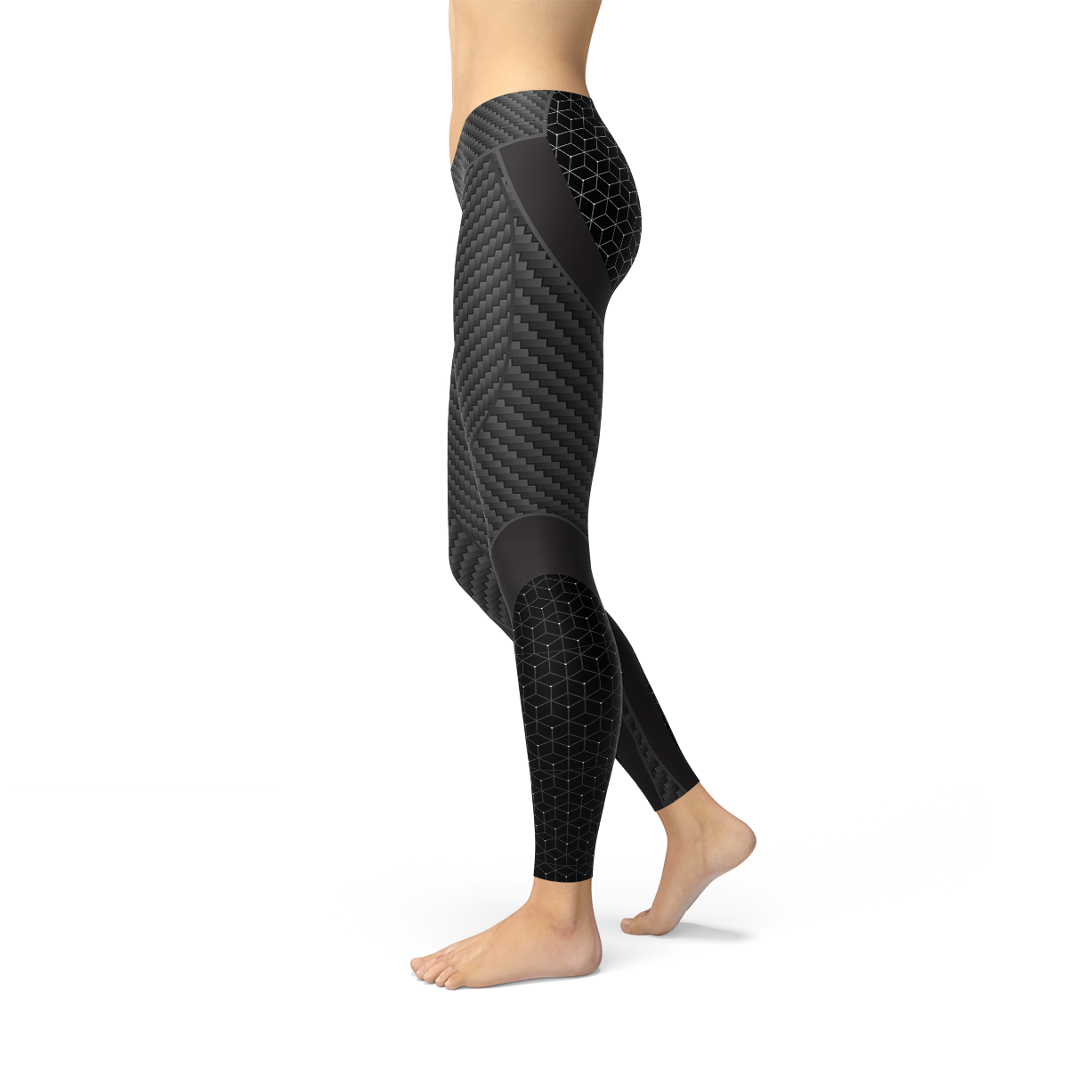Womens Carbon Fiber Sports Leggings-Everyone's Marketplace