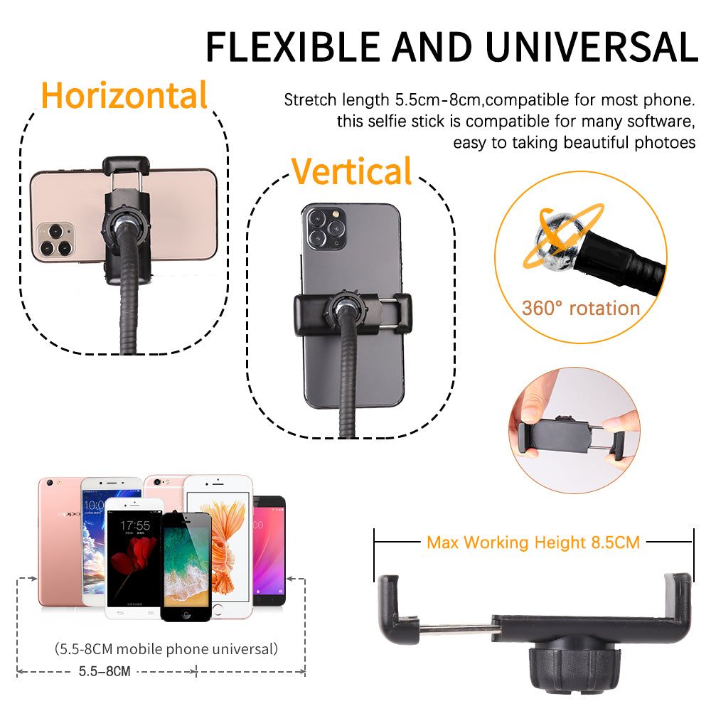 6" 4 in 1 Desktop Clip Light Set Selfie Ring Light-Everyone's Marketplace