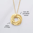 Children Name Necklace, Personalized Grandma Gift, Family Necklace-Everyone's Marketplace