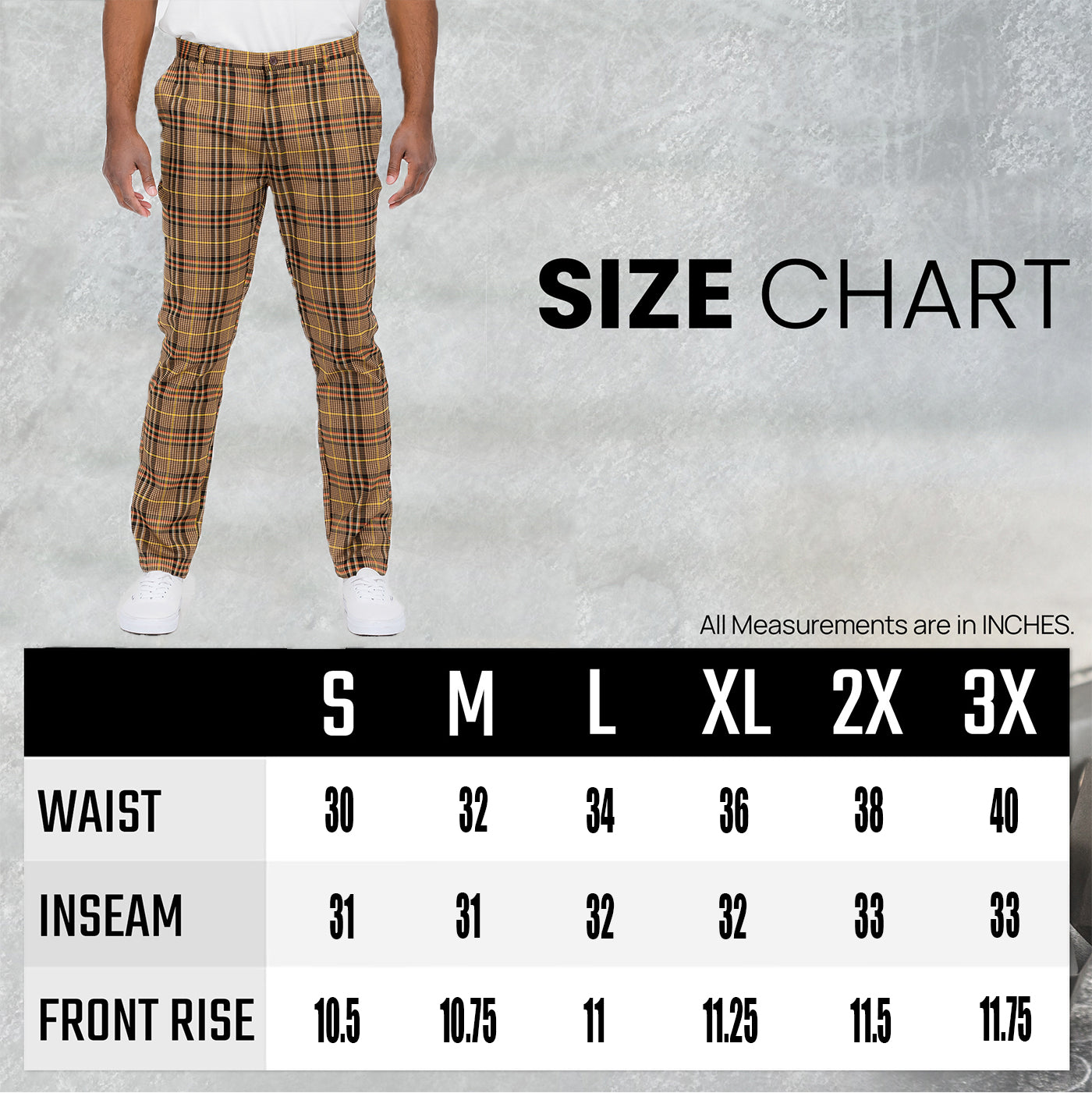 Plaid Slim Fit Trouser Pants SR011-Everyone's Marketplace